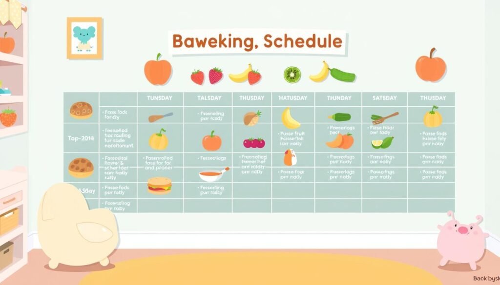 5 month old feeding routine