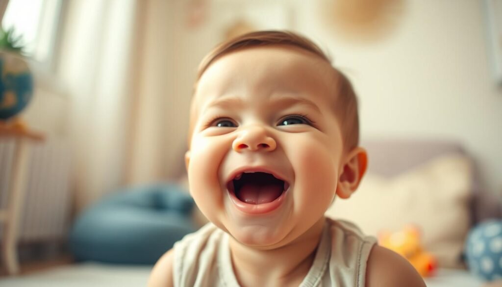 When do babies laugh for the first time